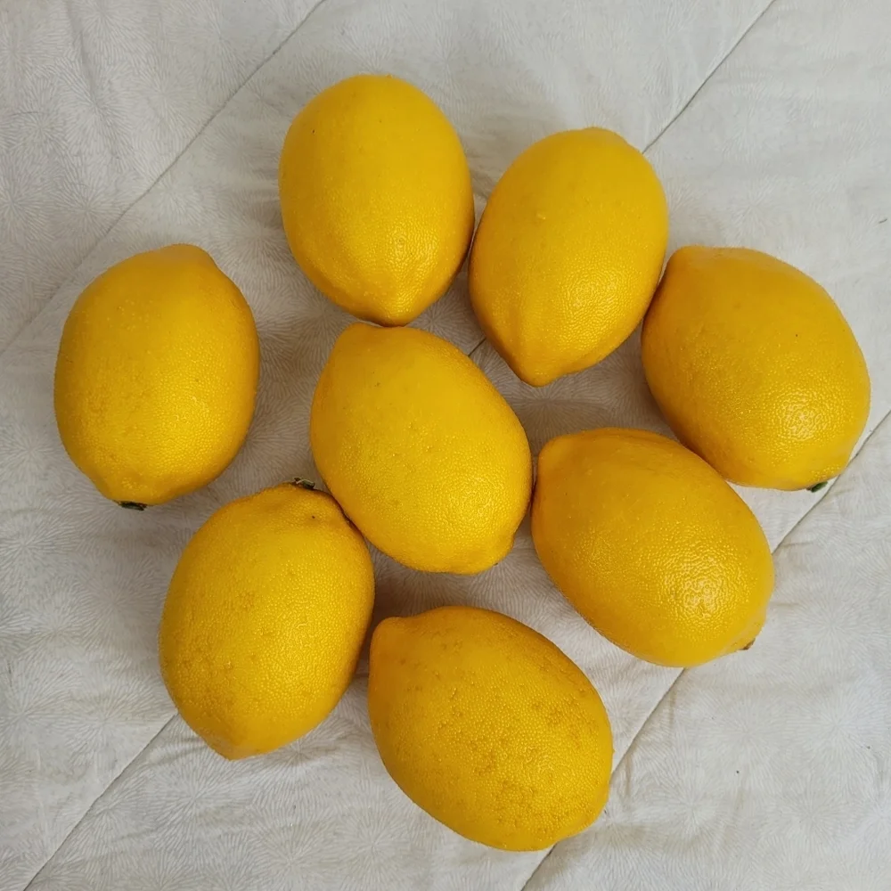Lot Of 8 Faux Yellow Lemons Approximately 3 x 2 Each Home Decor Staging Color